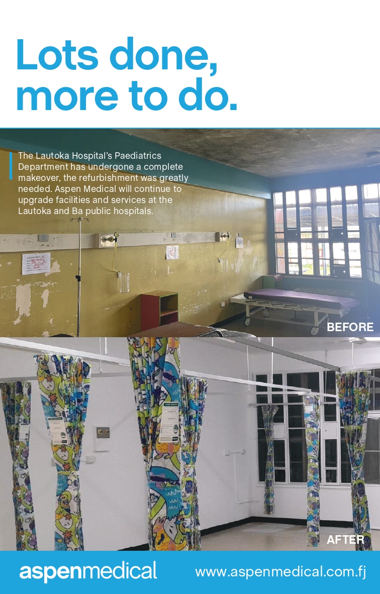 AspenMedicalFJ's tweet photo. The Lautoka Hospital's Paediatrics department has recently undergone a massive makeover. 
#TeamFiji #healthcarefiji#FijiNews https://t.co/qoDrSauXGY