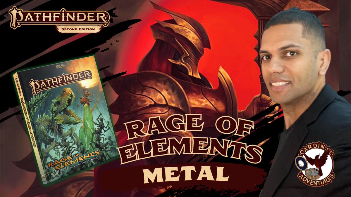 Learn how the element if metal can be added to your gaming experience.
Metal | Rage of Elements | Pathfinder 2e youtu.be/glXn0CETpd8 via @YouTube @paizo 

#Pathfinder2e #GenCon2023 #RageofElements