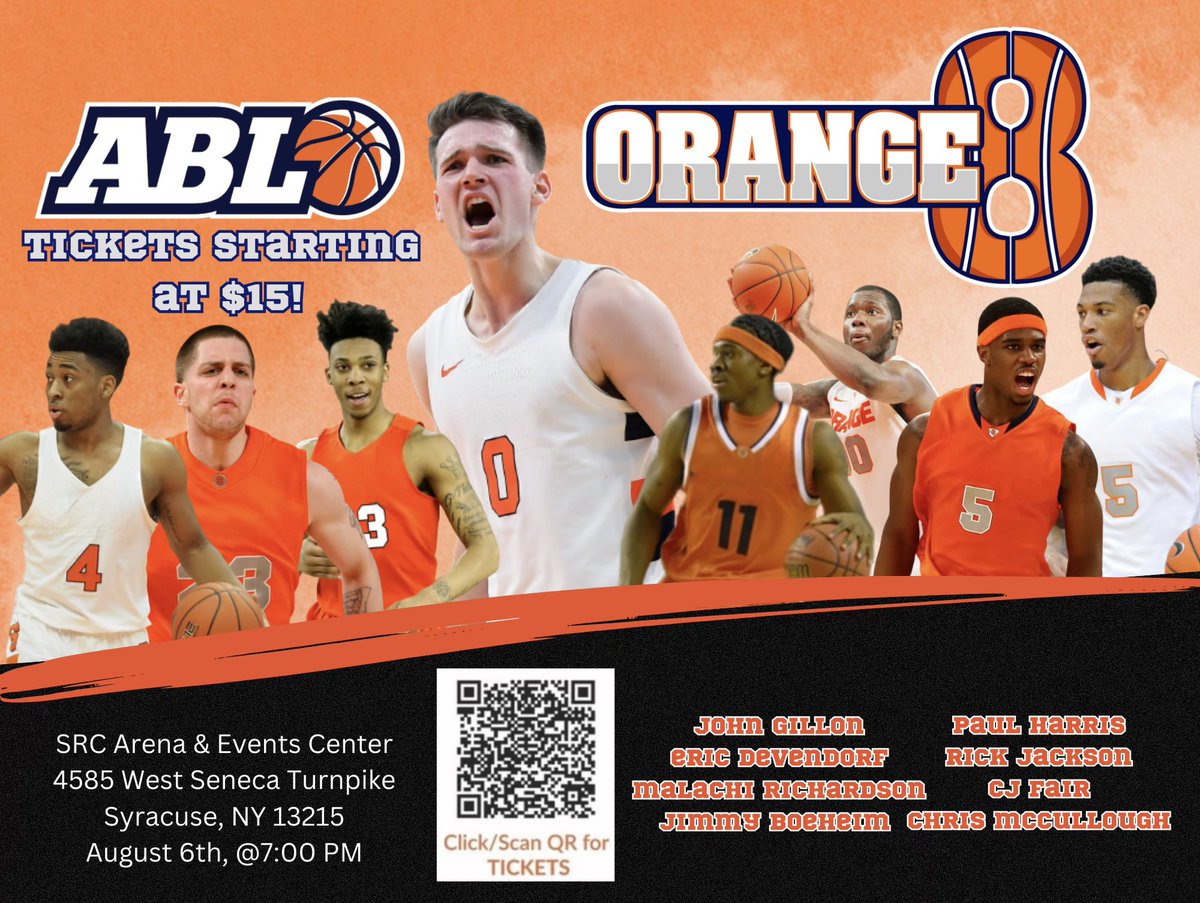 Come out today 7 pm OCC!!! Cuse vs Gtown rivalry is back!!!