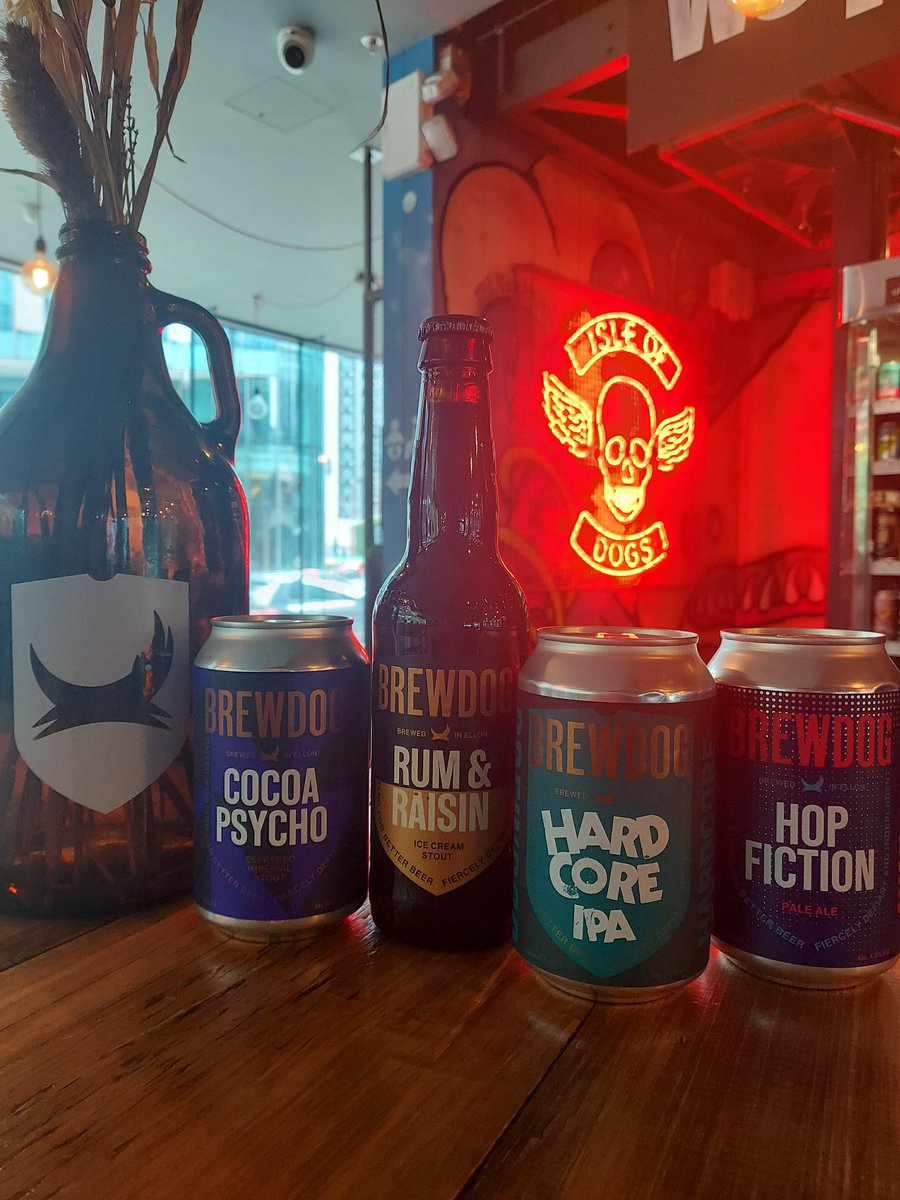 EGM has arrived to Canary Wharf! 🏙️

We have these 4 amazing beers waiting for you, in our takeaway beer fridge. We're open now, so what are you waiting for?!

#egm #brewdog #canarywharf #londoncity #londonbars #craftbeerbar #newbeer #brewdogcanarywharf