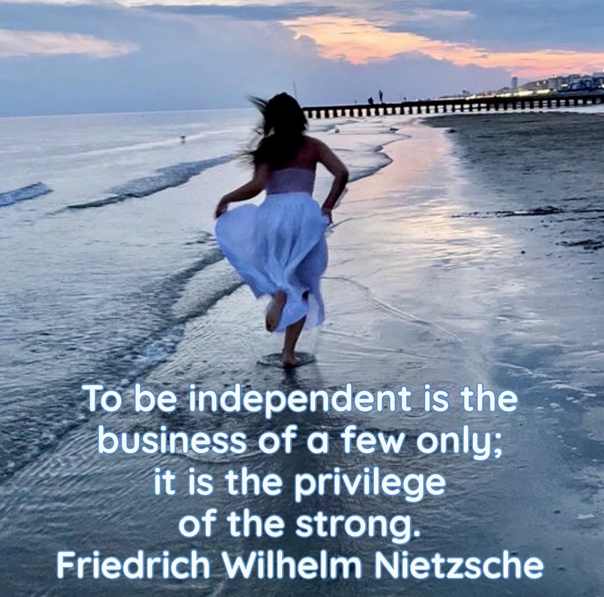 To be independent is the business of a few only; it is the privilege of the strong. Friedrich Wilhelm Nietzsche #soulfulsunday #intentions #intuitive