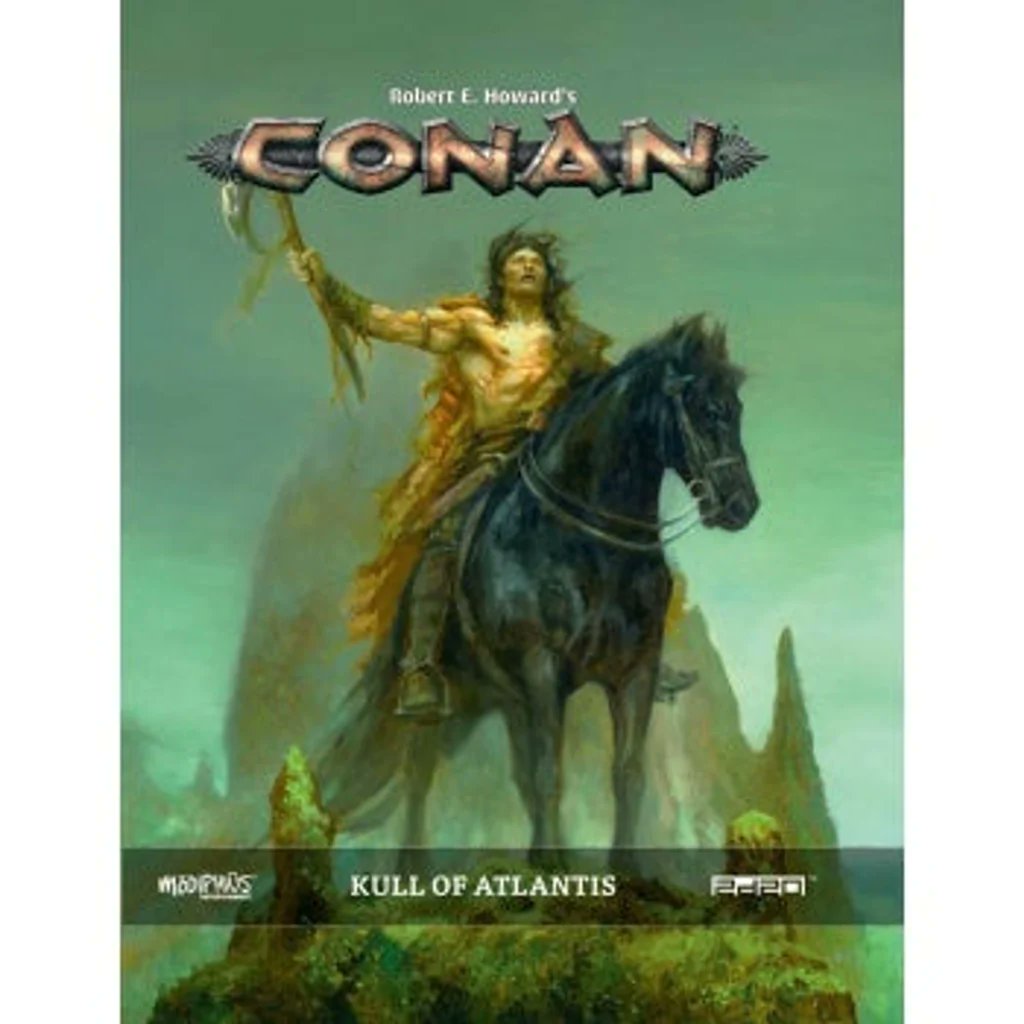 My #RPGaDay2023 backlog starts with 'first RPG played this year'. I think that would be at #WinterCon2023, where @theGROGNARDfile ran an excellent game of 2D20 Conan set in the royal court of Kull the Conqueror. Tremendous fun.