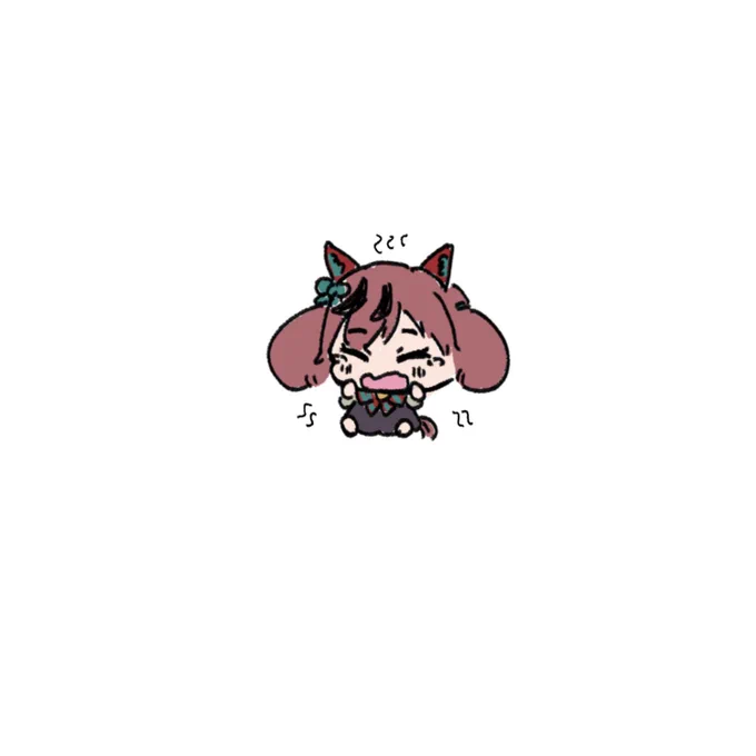 #ウマ娘  世界初撮影に成功した 小さいネイチャのあくび