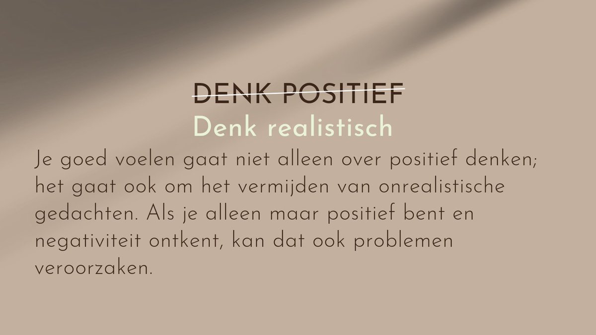Toxische positiviteit verwijst naar het overdreven focussen op een positieve mindset, waarbij negatieve emoties worden geminimaliseerd. Dit is schadelijk voor mensen die  getraumatiseerd zijn, omdat het hun ervaringen en gevoelens ongeldig kan maken. MEER: bitly.ws/Qhs3