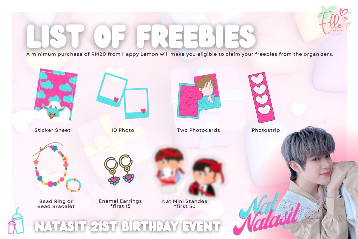 hie_hae's tweet photo. The moment we've all been waiting for. 🥳🎂
NAT NATASIT'S 1ST BDAY EVENT IN MALAYSIA 2023
BOTOL SUSU MALAYSIAN,COME JOIN US🍼🍼

📅 26 August 2023 (SATURDAY)
⏰ 12PM - 4PM (4 slots)
📍Happy Lemon, Lot 10, Bukit Bintang

#CutieNat21BdayKL
#HappyNatasitDay 
#natasitt https://t.co/DipWIaHz8c