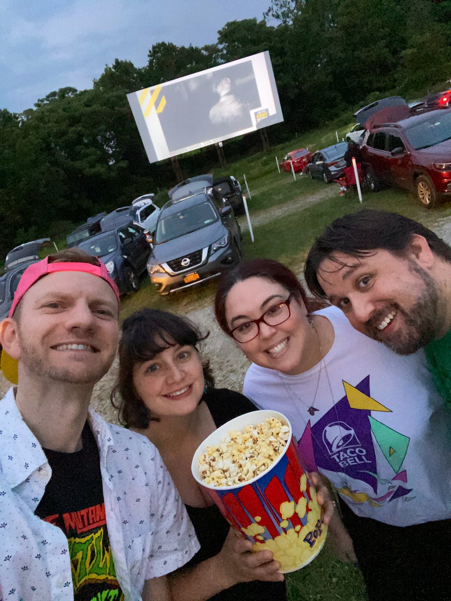 Pictured: 4 mutants at the drive-in #MutantMayhem
