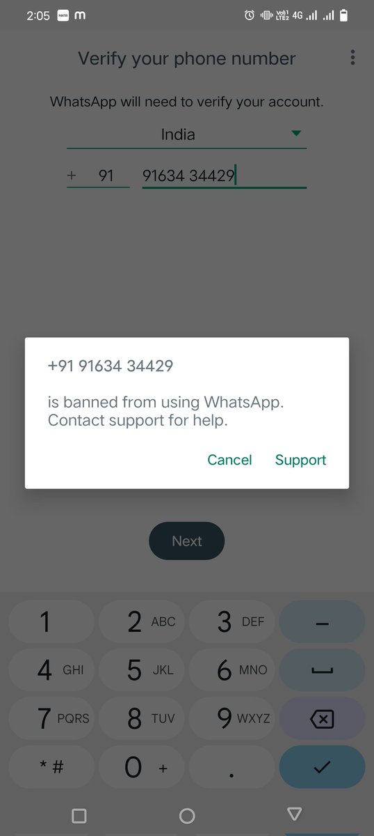 Md_Laden01's tweet photo. Hello
Team WhatsApp
I have not done anything wrong and I m sure I have followed your rules of conduct and you have suspended my account for not any valid reason please back my account as soon as possible.
Md Laden
My Number - 9163434429 https://t.co/Zmym5cXphF