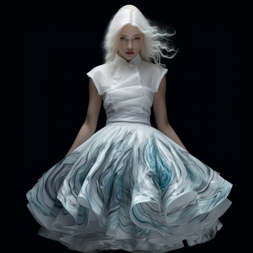 ValentinKaraba1's tweet photo. Using my #digitalfashion works as a prompts to create new fashion in #midjourney https://t.co/3njO7cOiLB