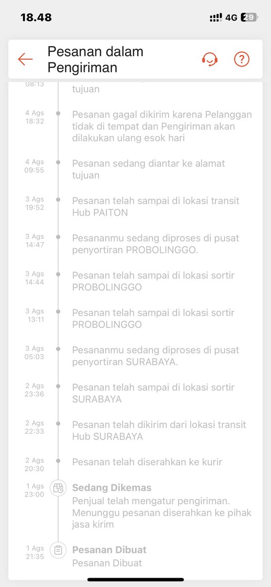 naaabil_'s tweet photo. j&amp;t gimana ini ka, paket suda di paiton sudah 3 hari lalu, dan notifnya stiap pagi selalu sama paketan akan diantar ke rumah anda, dan sorenya selalu sama pesanan gagal dikirim karena pelanggan tidak ditempat , segera ditindak lanjuti @jntexpressid @ShopeeID https://t.co/zQz7kbv3W4