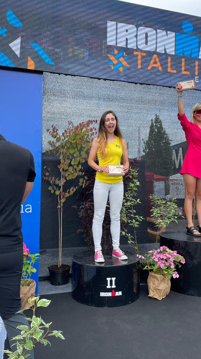 Super proud of club member Tammy who scored a podium spot in <a href="/ironman/">Aurel L.</a> Tallinn yesterday 🎉