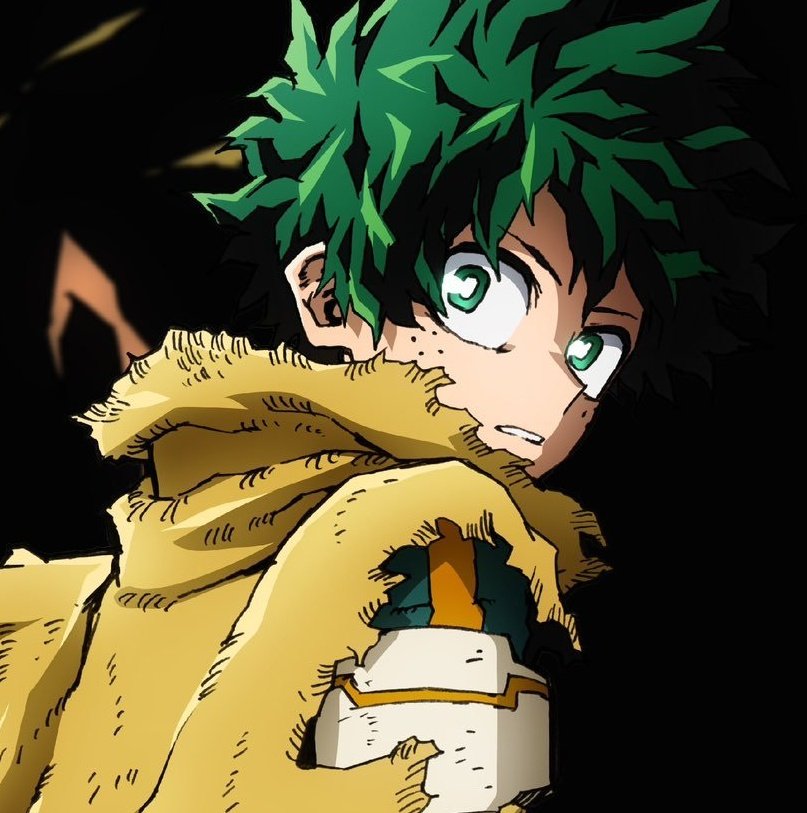 midoriya izuku 1boy male focus black background green hair solo green eyes freckles  illustration images