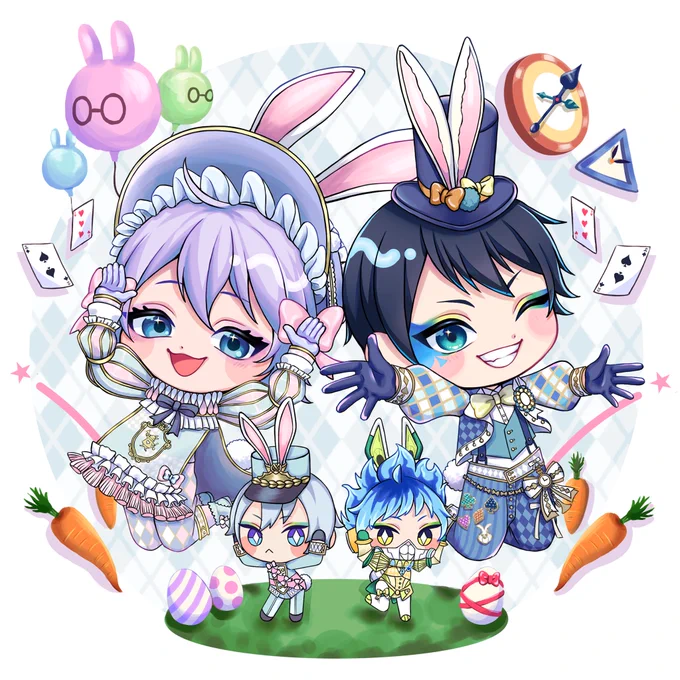 #ツイステファンアート #twstファンアート  ホワイトラビットフェス