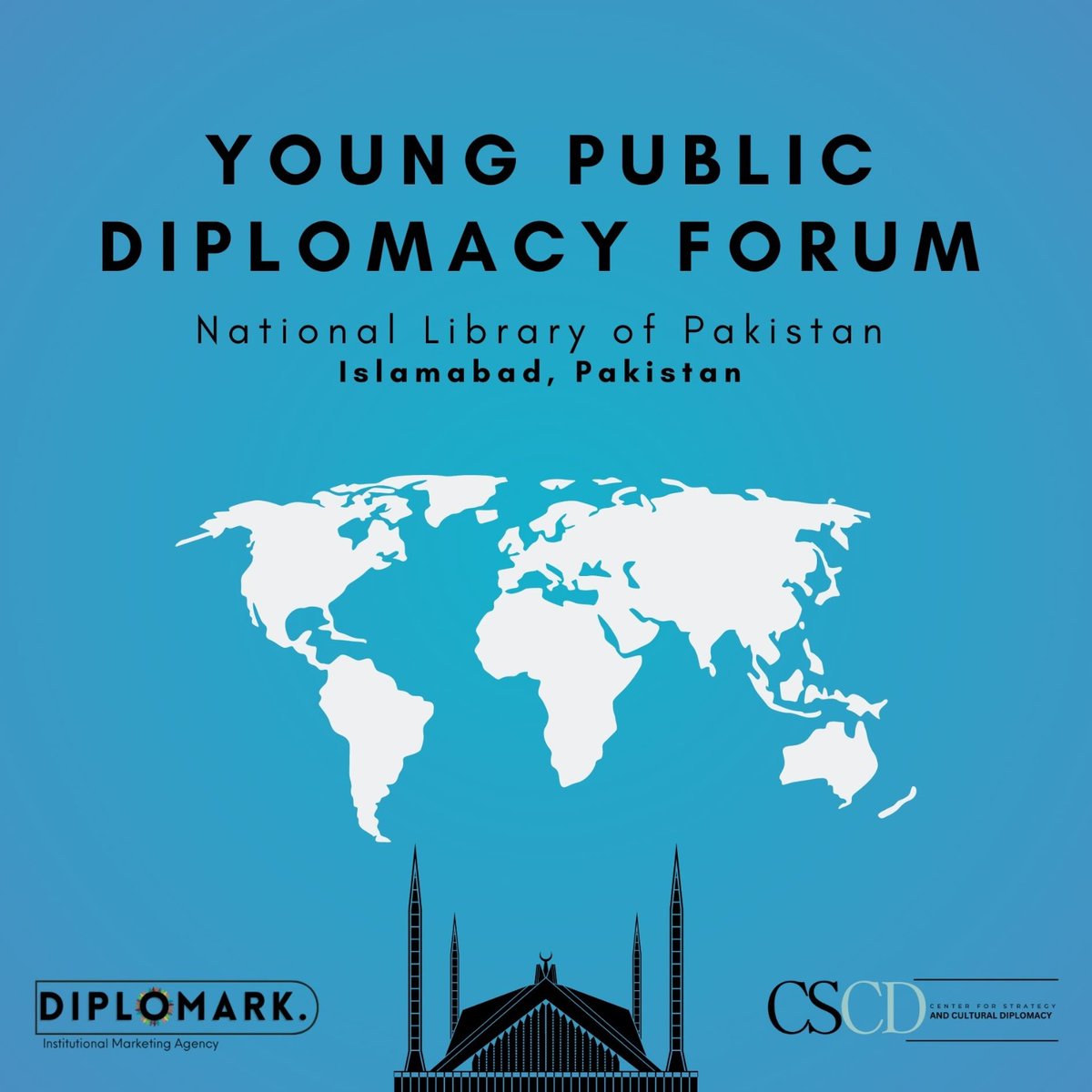 CscDiplomacy's tweet image. Launching our big event "Young Public Diplomacy Forum" in the Diplomatic Hub of #Pakistan.
Stay tuned for updates.
#CSCD #Diplomacy #Islamabad