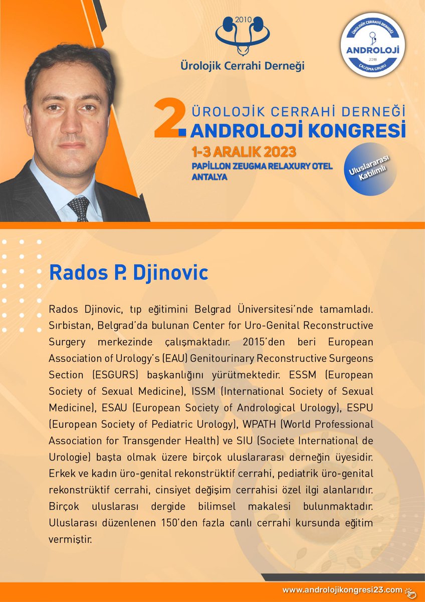 Society of Urological Surgery in Turkey tweet media