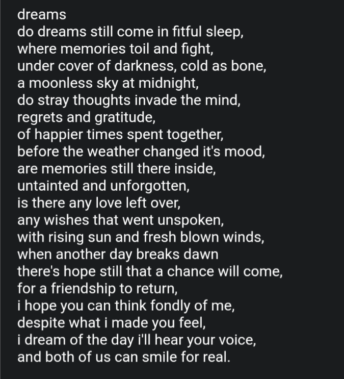 ellie_mental_'s tweet photo. "Dreams"

i thought i was done with this, but your ghost won't leave me alone. https://t.co/7Iw4Fyp89O