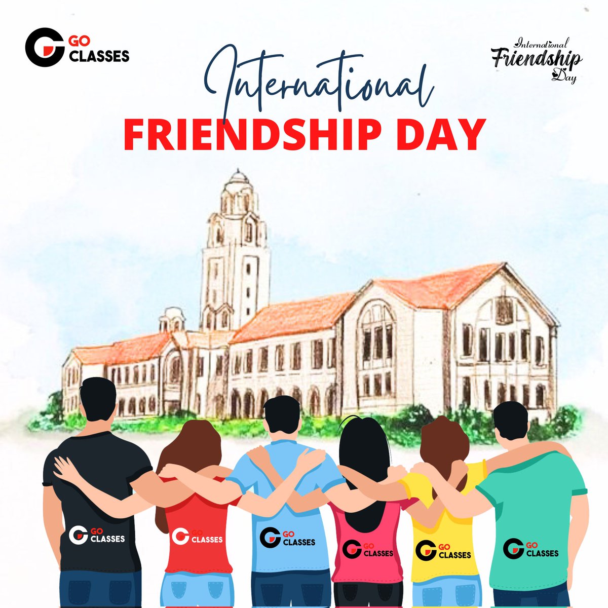 DeepakkPoonia's tweet image. Happy Friendship Day!! 

- GO Classes @goclasses_cse 

#goclasses #iisc #iiscbangalore #friendshipday #happyfriendshipday  #gatecse #gatecs #gate2024 #gateexam #gate #FriendsForever #friends #FriendshipDay2023