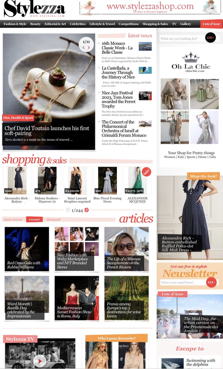 stylezza's tweet image. Stylezza #lifestylemagazine on the French Riviera &amp;amp; Monaco 👇🏻

stylezza.com