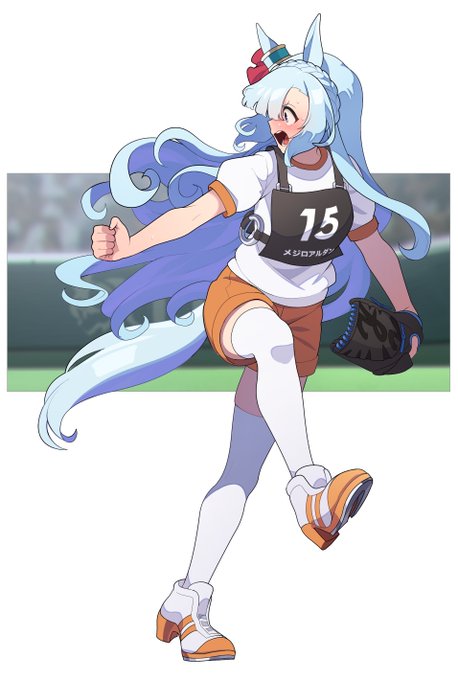 「baseball long hair」 illustration images(Latest)