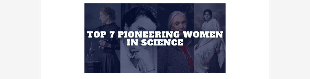 shesightdigital's tweet photo. 7 Trailblazing Women Scientists Who Changed the World
https://t.co/ggwi7uyct8
https://t.co/zYTWLeXUe8 #TrailblazingWomenScientists #ChangeThe #ScientificAchievements #WomenInHistory #MindsThatMatter #ScienceChangemakers #WomenInspiringProgress #WomenInScienceHistory #SheSight https://t.co/hxNdhk3cxe