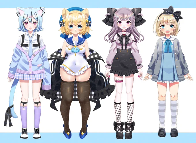 絵描きです!一枚絵からIRIAM立ち絵など色々お手伝いさせていただいております〜!相互希望なので片思い2日程度で  #VTuberさんと絵師さんが繋がるタグ