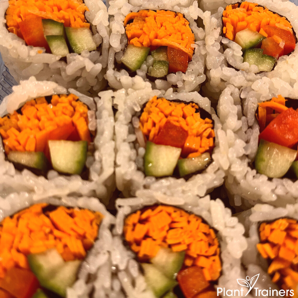 🥗🍙 Satisfy Your Cravings with Easy and Healthy Veggie Sushi! 🌱🍙

Looking for a quick and nutritious lunch option? Look no further than the grocery store's sushi aisle! 🛒🍙
#EasyLunchIdeas #HealthyEating #VeggieSushiLove #ConvenientNutrition #PlantTrainersPodcast