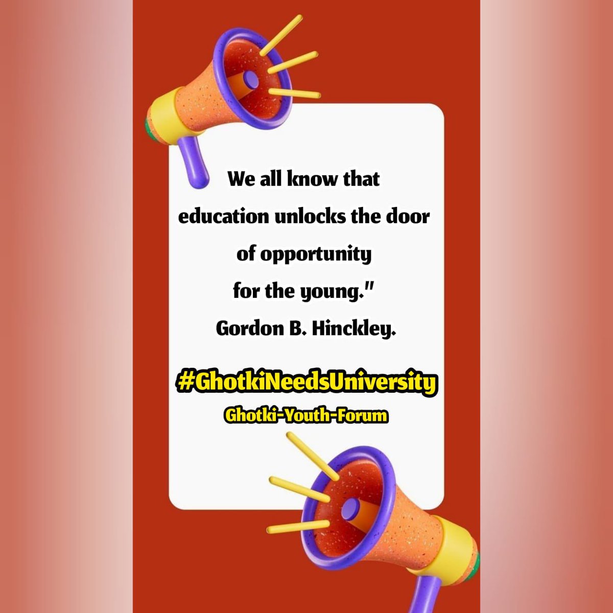 #GhotkiNeedsUniversity
<a href="/BBhuttoZardari/">Bilawal Bhutto Zardari</a>
<a href="/CM_Sindh/">Syed Murad Ali Shah</a>
<a href="/sardarshah1/">Sardar Shah</a>
<a href="/BalouchFiza/">Fiza Pitafi Balouch</a>