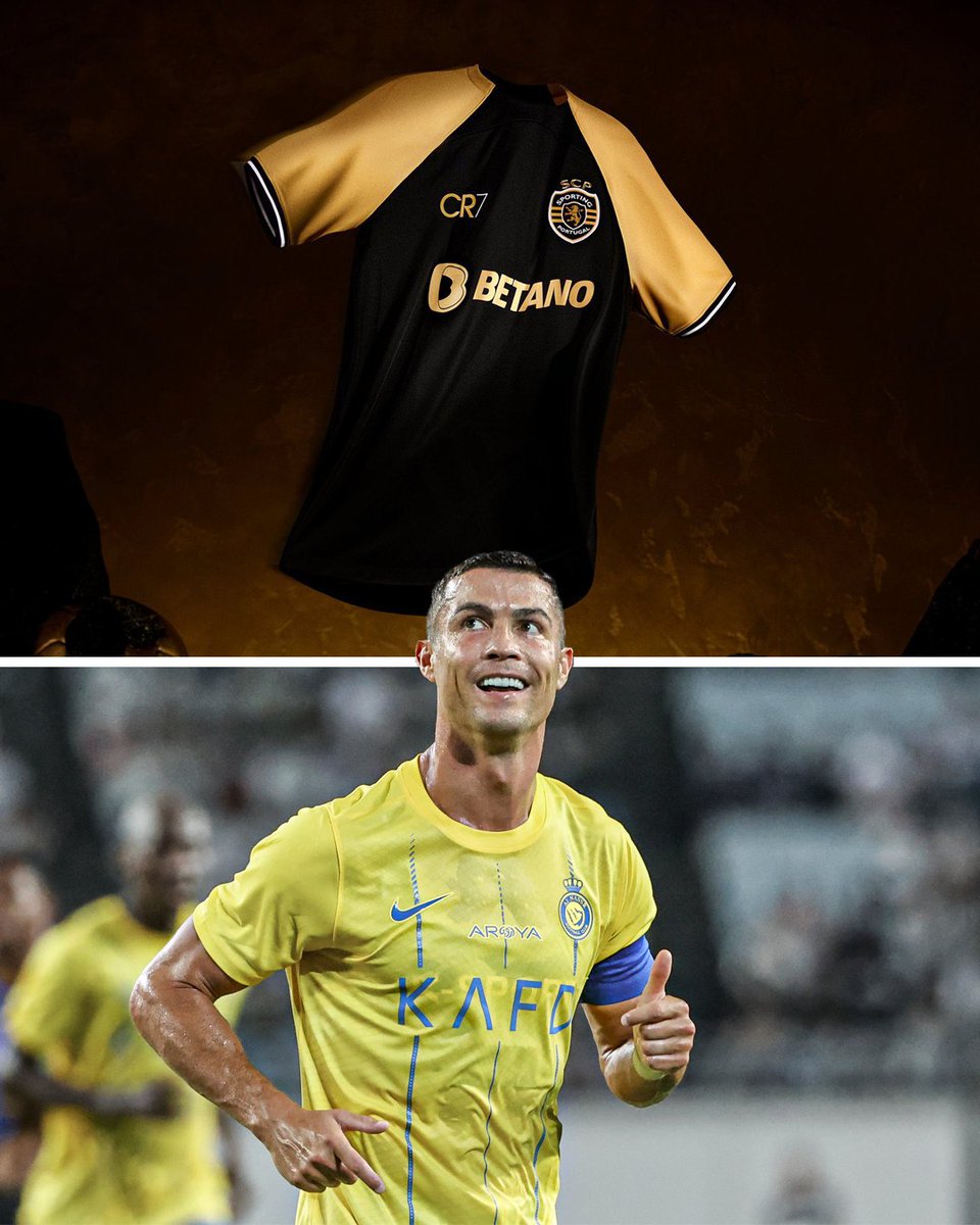 Sporting CP's new third kit for next season is inspired by Cristiano Ronaldo 🐐

His influence!
