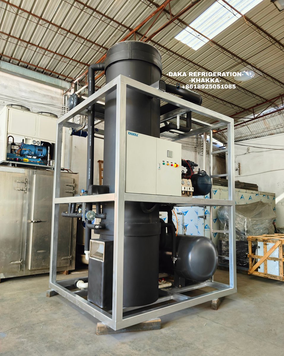 DakaFreezer's tweet image. 💎 KHAKKA 20 Tons Tube Ice Machine
Tube ice is thick and crystal clear,long storage time, not easy to melt.
💎WhatsApp  wa.me/+8618925051085
💎dakafreezer.com
#tubeicemachine #edibleice #iceplant #icemachinefactory #foodpreservation