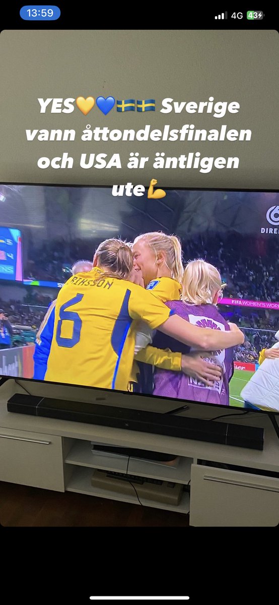 Vi slog ut USA💛💙🇸🇪🇸🇪