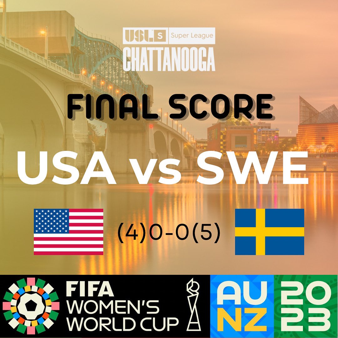 Heartbreak in Melbourne 💔 

Our time at the #FIFAWWC has come to an end after a loss in penalties to Sweden.