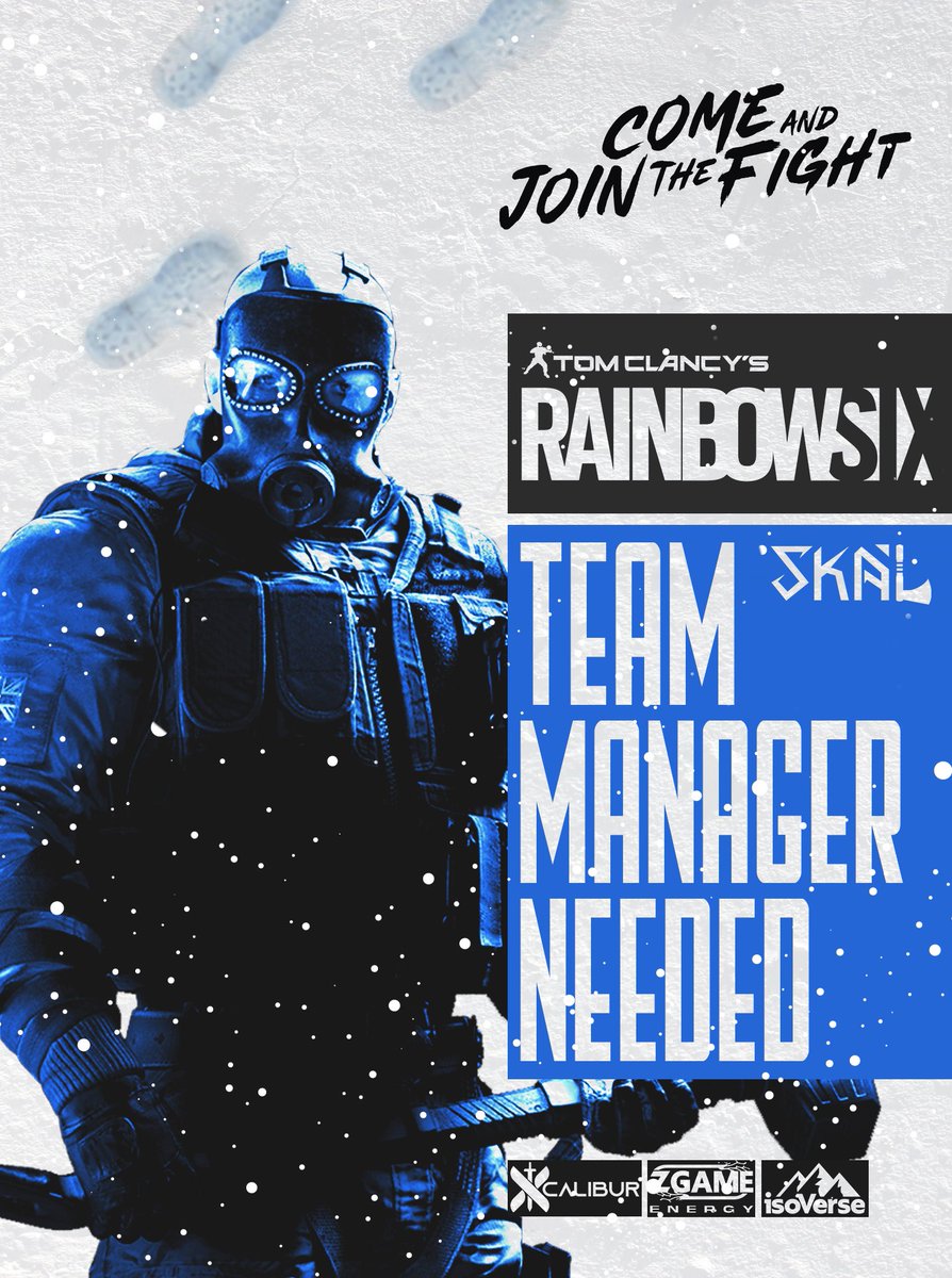 SkalEsports_'s tweet photo. Have you ever wanted to join our team at SKÅL? We are currently looking for a Rainbow6 team manager, if you think this could be you send us a DM for more information.

#yfood #xcaliburgg #zgameenergy #isoverse https://t.co/E5aCO1zp8P