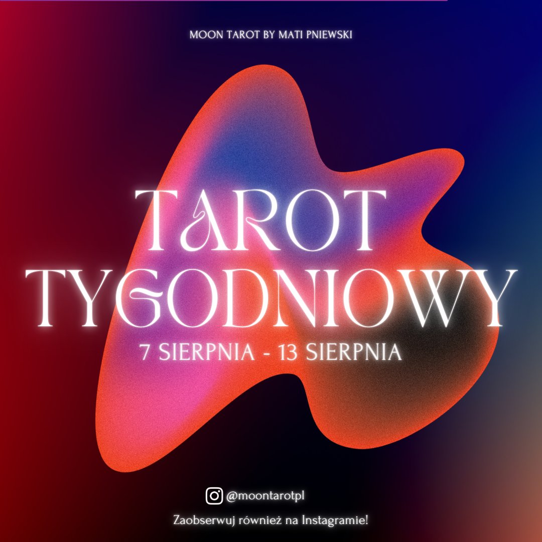 TAROT TYGODNIOWY DLA KAŻDEGO ZNAKU ZODIAKU! 🔮 (7 sierpnia - 13 sierpnia).                                   

Więcej szczegółów w rozwinięciu tweeta. Byłbym wdzięczny za podanie tego dalej.