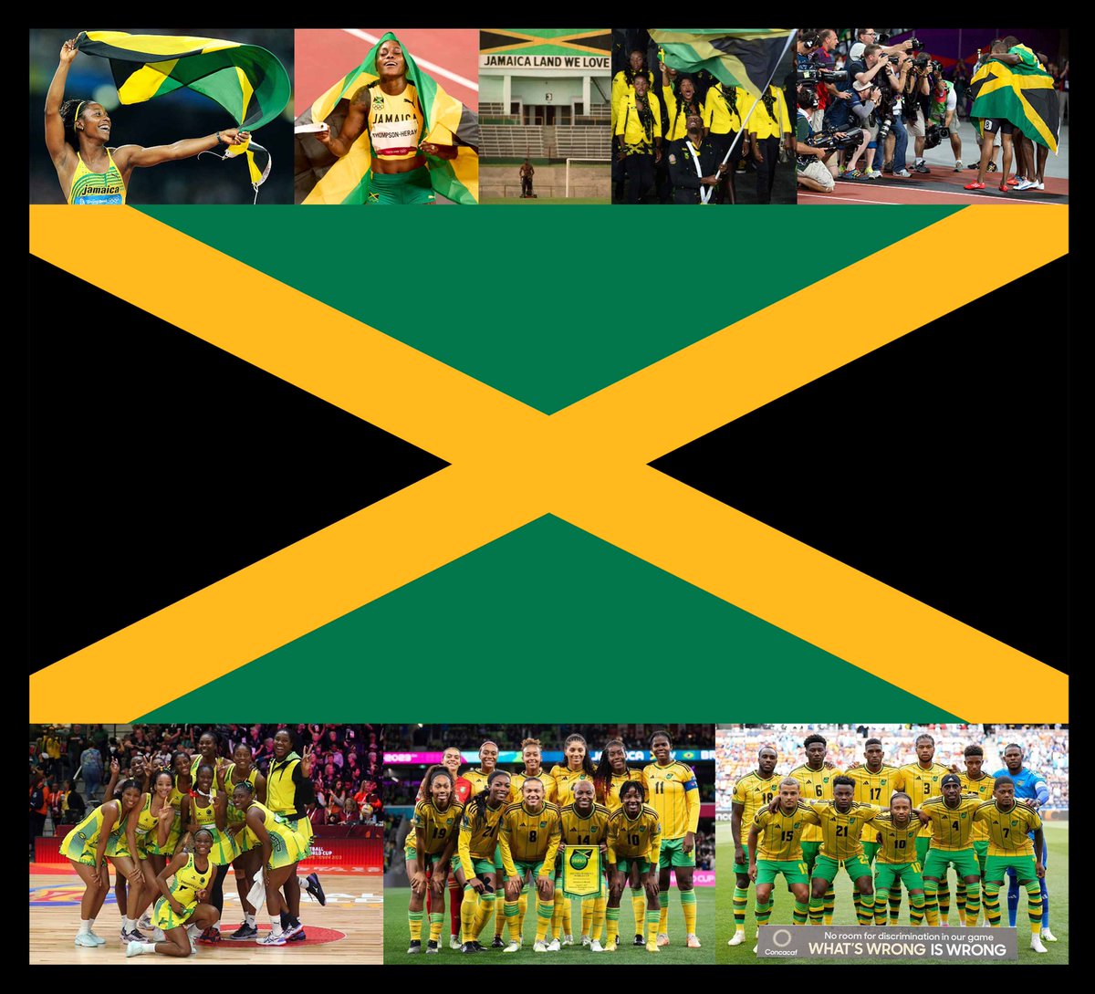 The flag of Jamaica was adopted 61 years ago today, on 6 Aug 1962. It was designed by a bipartisan committee of the House of Representatives after a competition with 360 submissions failed to yield a winner. The colours were originally interpreted as "hardships there are but the