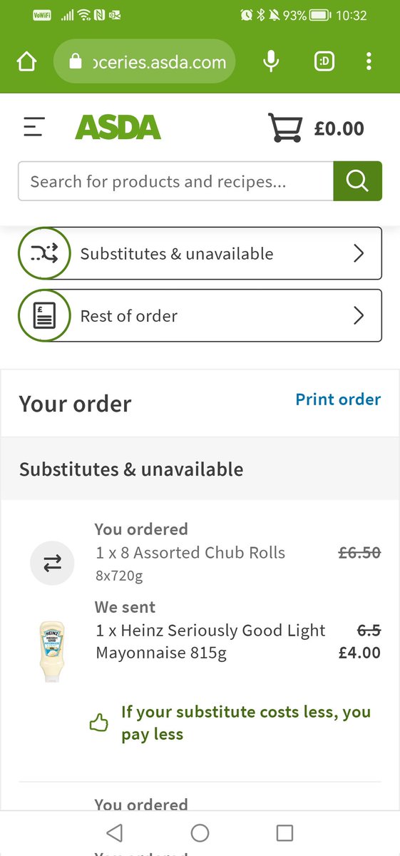 michlloyd7's tweet photo. @AsdaServiceTeam can't believe that this is an acceptable substitution, mayonnaise for dog food? Surely there are other dog foods available if this particular one wasn't. It mistifies me how they made the connection between the two. https://t.co/rGcp6OO6sG