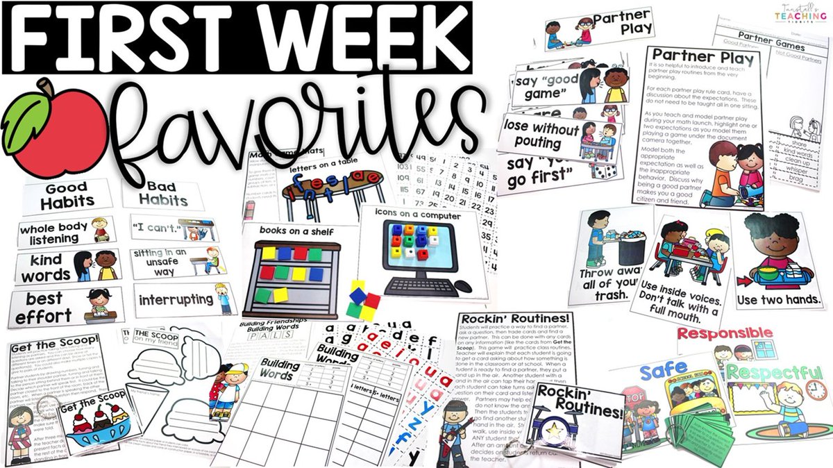 This is our first week.  Here are our favorite first week activities for K-2. bit.ly/3uldZWm