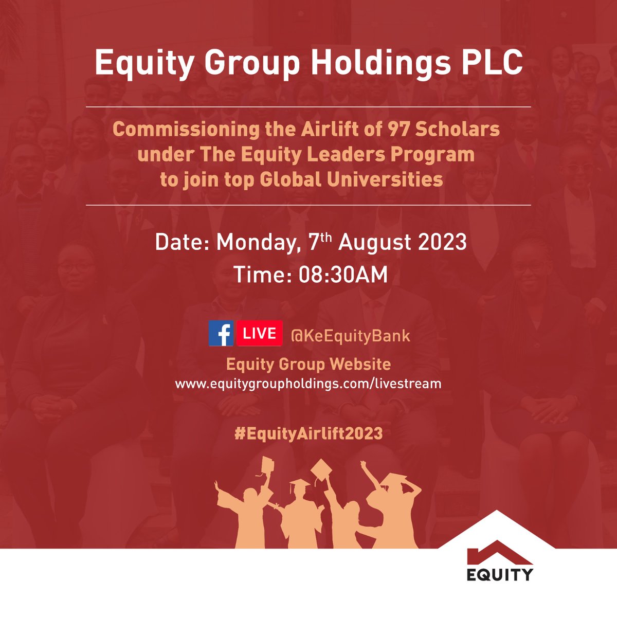 KeEquityBank's tweet photo. Follow the live session on our Facebook page and website; https://t.co/eNukmUb6PN
 
#EquityAirlift2023 #EquityLeadersProgram https://t.co/LB3kFpLfAm