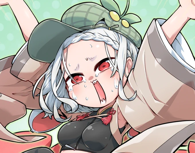 んバッ! (Skebより。ありがとうございました!)#skeb #んも絵部
