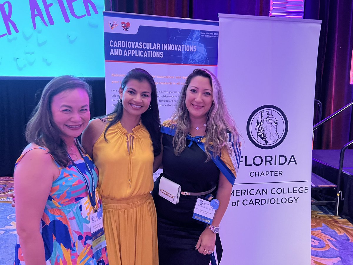 Rhea Sancassani, MD, FACC (@rheasancassani) on Twitter photo The Annual Meeting of the Florida Chapter ACC was a success for the Women in Cardiology committee! Pleasure to meet, network, and build community amongst these wonderful women and share our journeys. Join us! Scan the QR for details.
<a href="/ACCinTouch/">American College of Cardiology</a> <a href="/FloridaACC/">Florida Chapter ACC</a> The Annual Meeting of the Florida Chapter ACC was a success for the Women in Cardiology committee! Pleasure to meet, network, and build community amongst these wonderful women and share our journeys. Join us! Scan the QR for details.
<a href="/ACCinTouch/">American College of Cardiology</a> <a href="/FloridaACC/">Florida Chapter ACC</a>