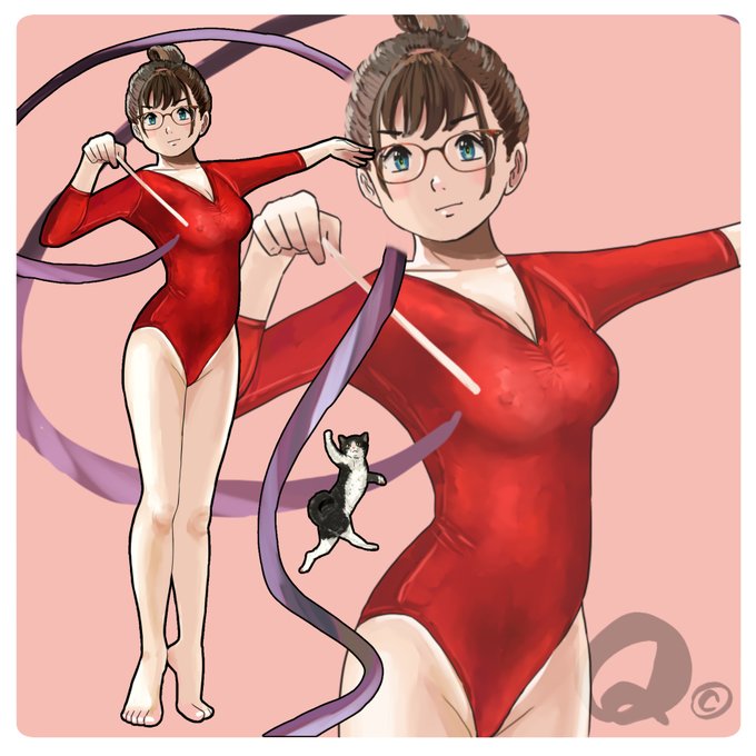 お気にの赤レオタ❤️ 