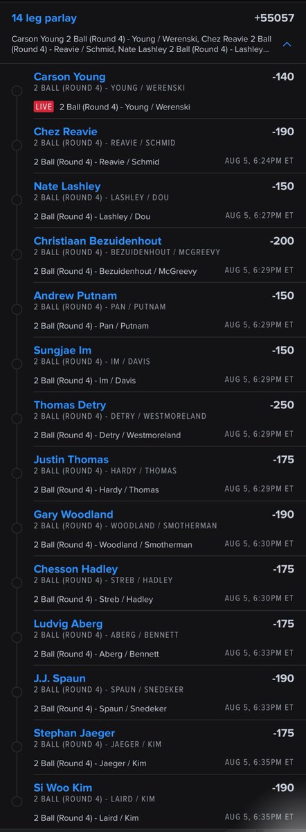 ykmpicks_'s tweet image. #2Ball Round 4 Lotto ⛳️🏌🏾‍♂️
FOLLOW/LIKE/RT IF TAILING 🫡 
#YKMPicks #GamblingTwitter #PGATour 🏌🏽‍♂️🤝🏾