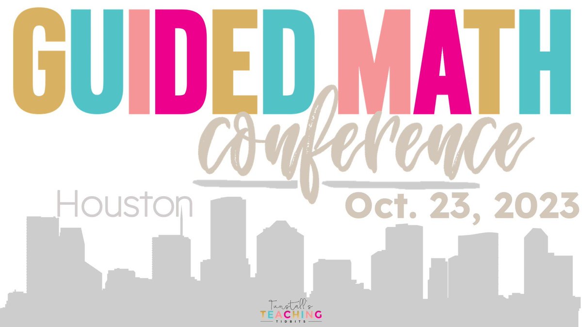 We are so excited to share our new Fall Houston Date for the Guided Math Conference. More info. bit.ly/3rGfyzy