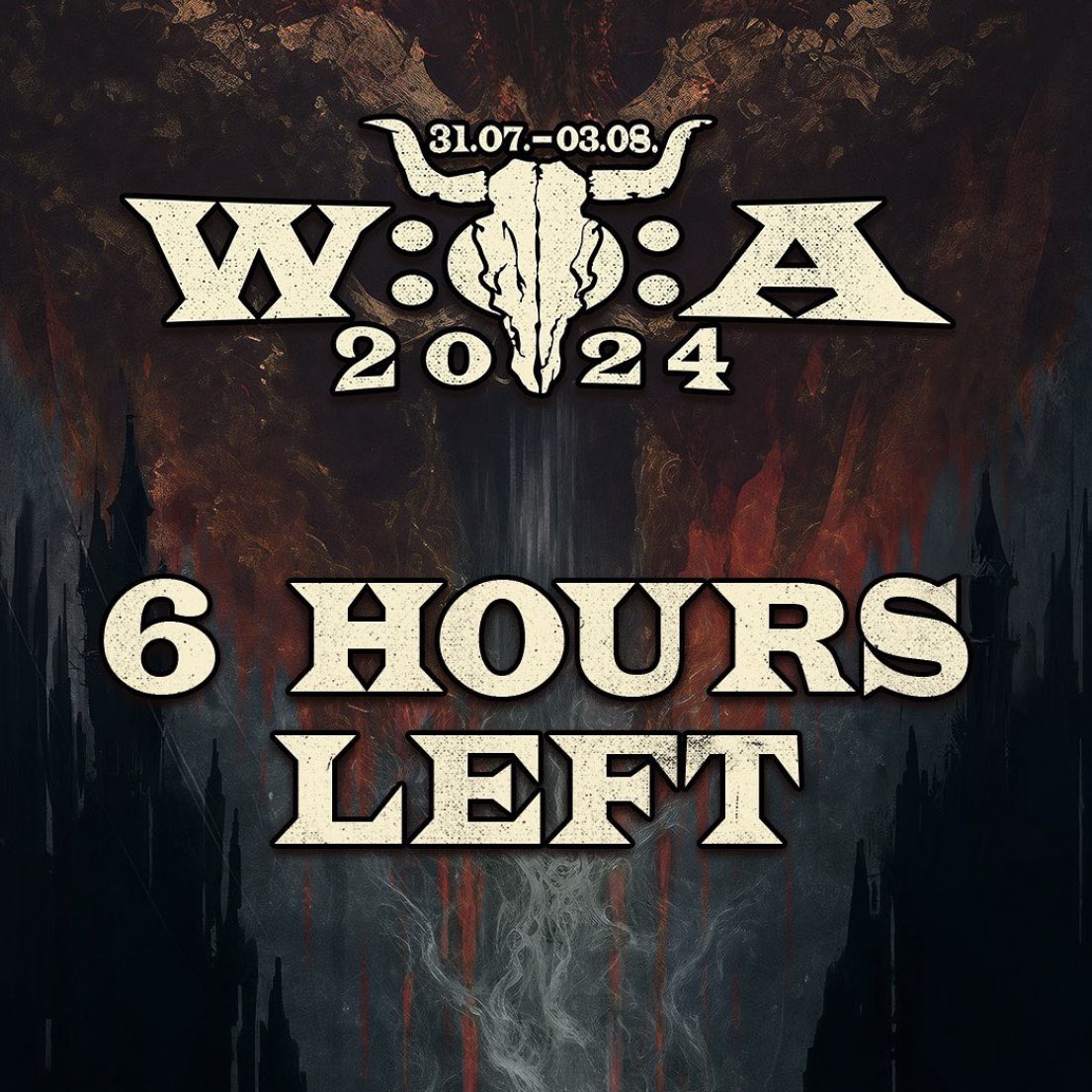 WackenOfficial's tweet photo. 6 hours - as above so below! The eternal number that repeats in nature.. insects legs, beehives, there is 6 elements of life.. also totally naturally we will open the presale in 6 hours at 8 pm CET.
https://t.co/Qkz4hEtSg3
#bepartofthelegend #wackenopenair #wacken https://t.co/89CWgJeiHu