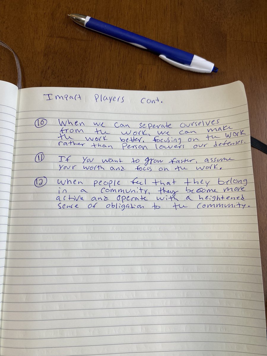 AnnaVoight's tweet image. Takeaways from “Impact Players” by @LizWiseman.

Free to listen to through your county library through the @LibbyApp.

Excellent read! Highly recommend.
