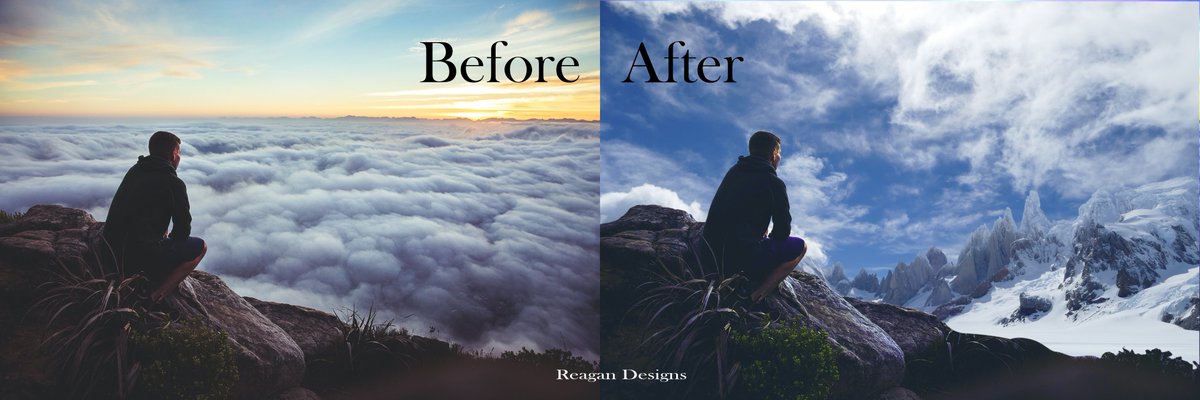 ReaganMusobe's tweet image. sky replacement. this is so mazing. #photoshop