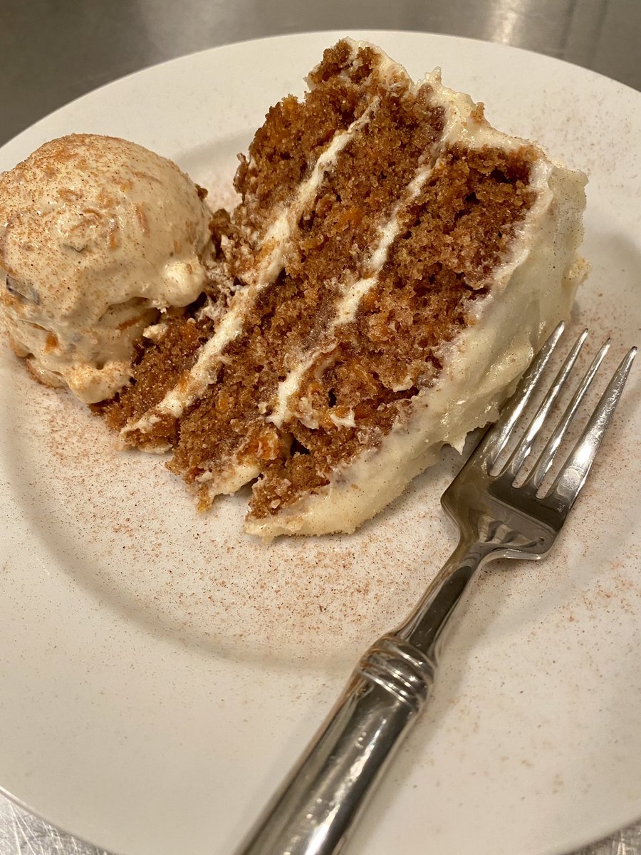 @joepol711 Sounds delish! Here’s my Carrot Cake with house made Carrot Cake Ice Cream! So good!!! 🥕
