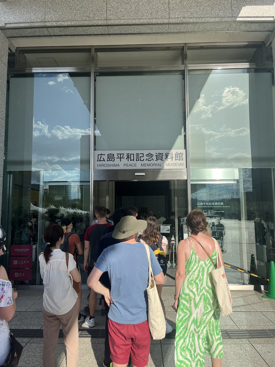 ‘That’s not my era’ - the most common phrase expressed by History teachers during the History round of a pub quiz. 

Today I geeked out with ‘my era’ during a visit to Hiroshima for the (coincidently 
 planned), 78th anniversary of the dropping of the Atomic Bomb. #HiroshimaDay
