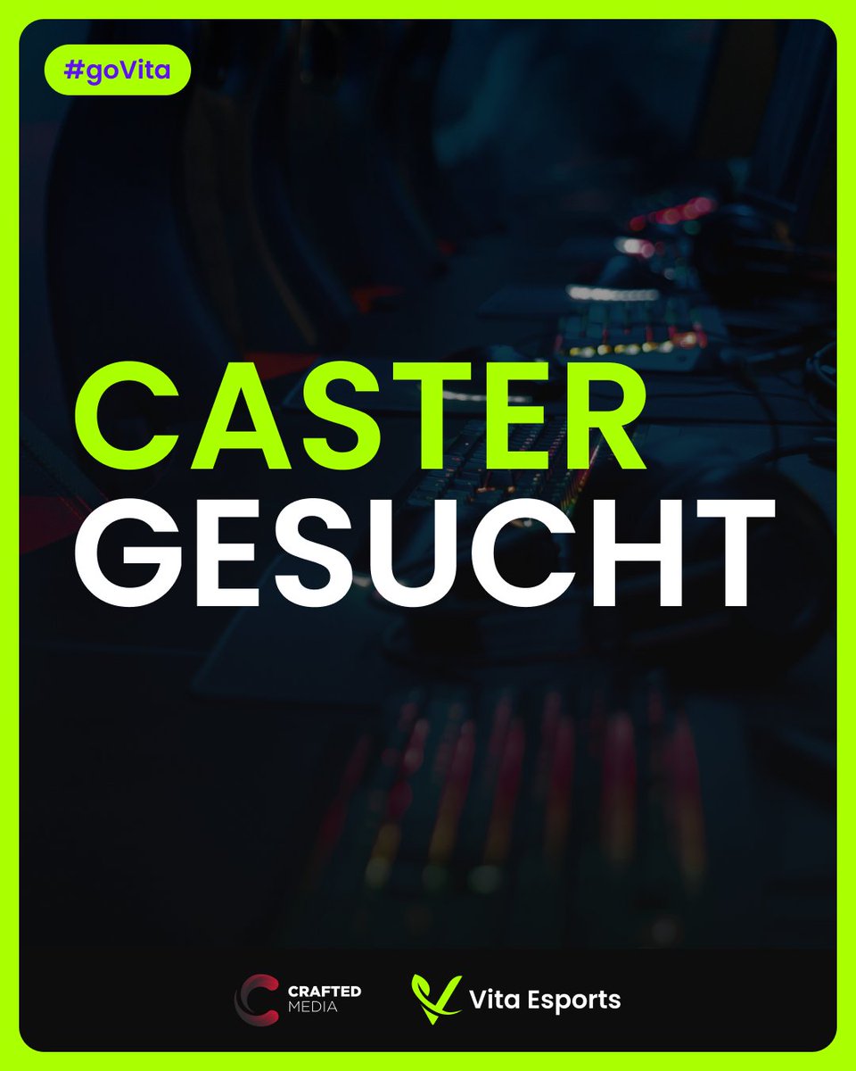 VitaEsportsGG's tweet photo. 📢 Vita Esports Sucht motivierte Caster 📢
Melde dich, wenn du Bock hast.
- Keine Erfahrung nötig
- CS Kenntnisse von Vorteil
- Support für dich
Wenn du jemanden kennst, der zu uns passen könnte, tagge ihn in den Kommentaren. 💪❤️
#decs #castersearch https://t.co/byhhbj7gVV
