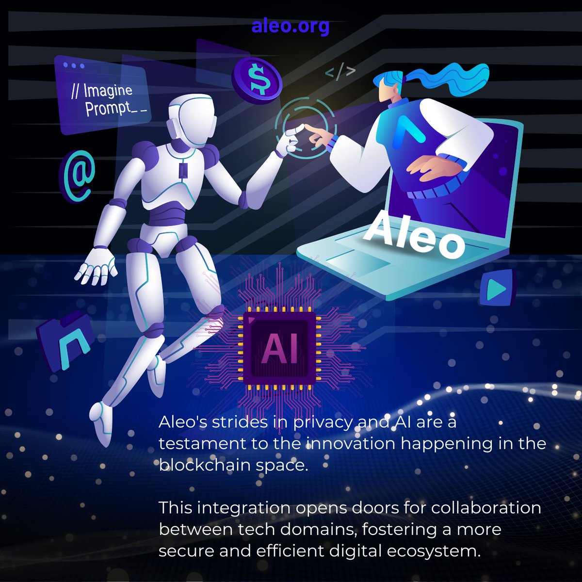 sano_127's tweet image. Hey crypto enthusiasts! 🚀 Let&apos;s talk about an exciting development in the world of blockchain and AI - @AleoHQ&apos;s integration of neural network inference using their programming language, Leo. 🌐🤖 Get ready to explore the convergence of privacy and AI! 🧵 #AIInference