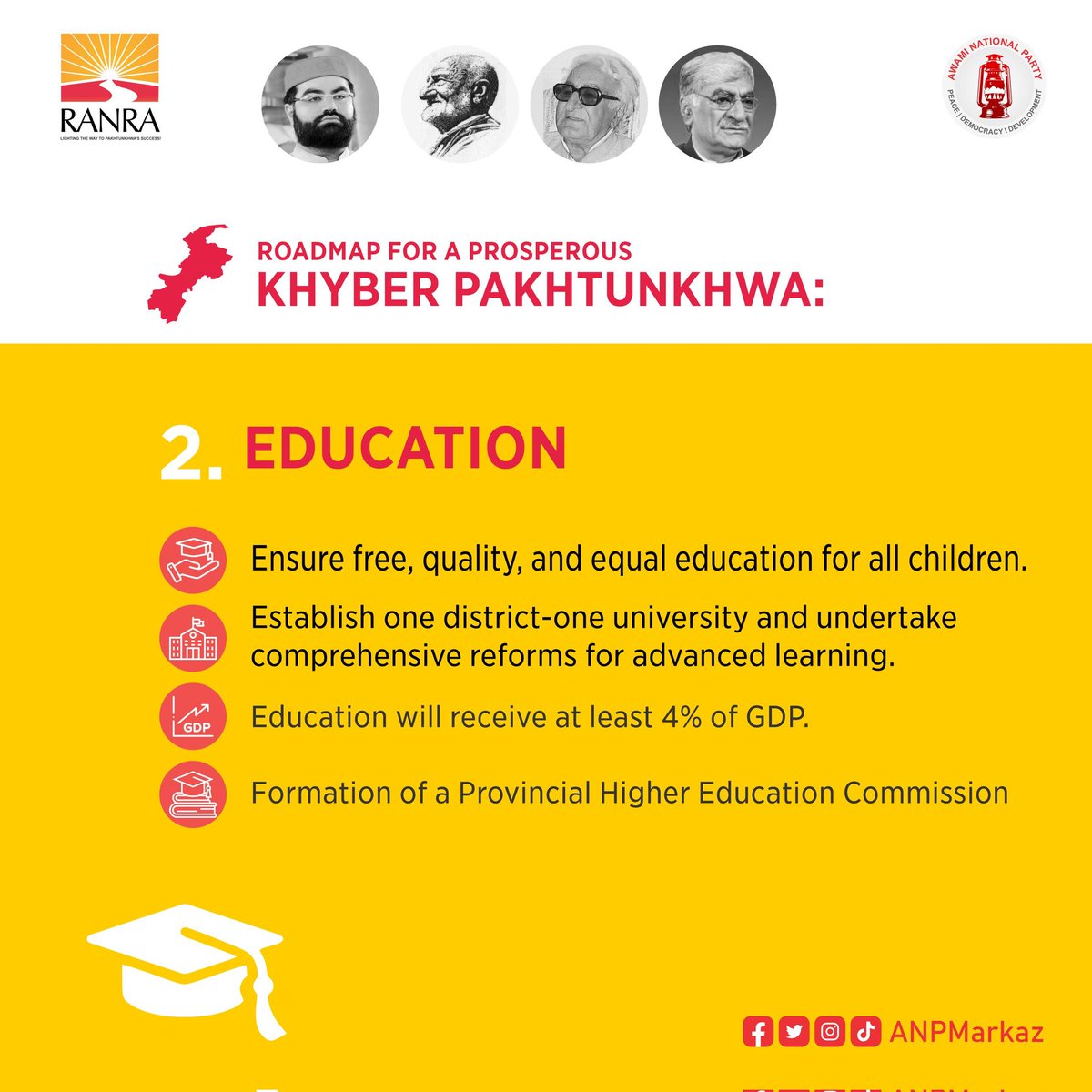 MaoozAli3's tweet photo. Recently launched, the ANP's Manifesto exemplifies a strong commitment and a sincere endeavor to enhance the quality of life for the populace of Pukhtunkhwa. In pursuit of fostering Pukhtunkhwa's stability, support ANP in the upcoming elections.
#ANPTheOnlyHope https://t.co/n6SO1MJlmT