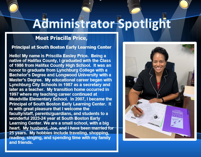 HCPSDistrict's tweet photo. Leading up to the start of the new school year, we are spotlighting our administrators! Learn more about them as a leader and person. Stay tuned for more spotlights! https://t.co/1lBdhAiqIr